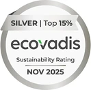 EcoVadis Silver sustainability rating