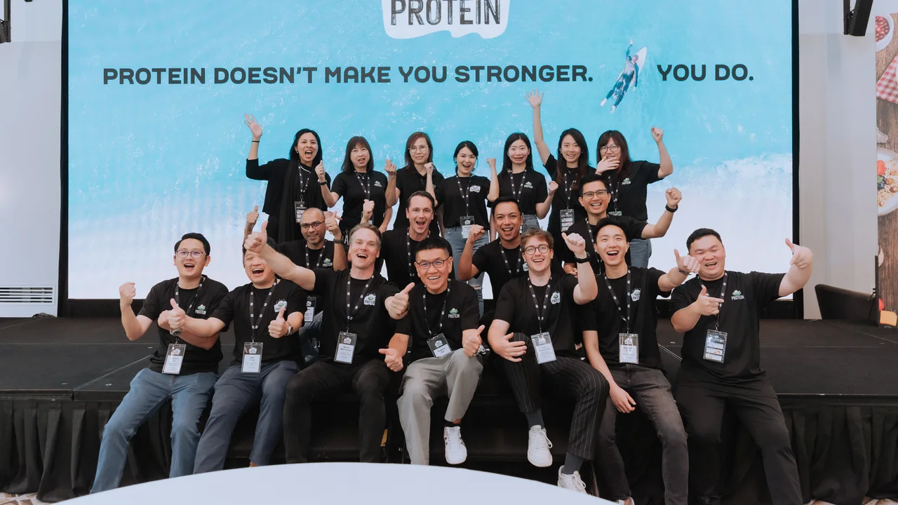 The Arla and Trade-Pro Food Distribution teams at the Arla Protein launch in Singapore